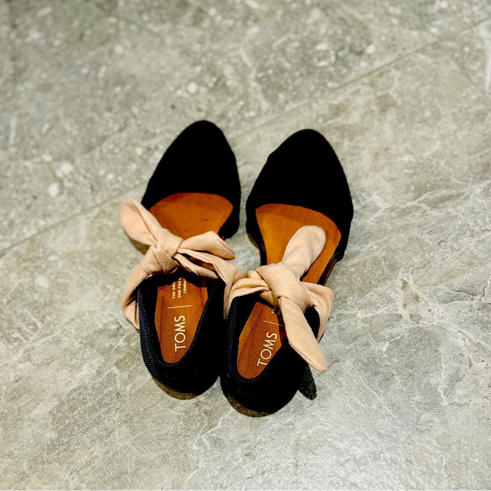 Toms Jutti D’Orsay Flats With Bow
